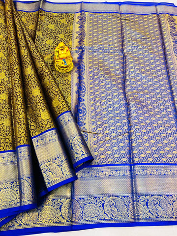 Appealing Wine Kanjivaram Silk With Jazzy Blouse Piece